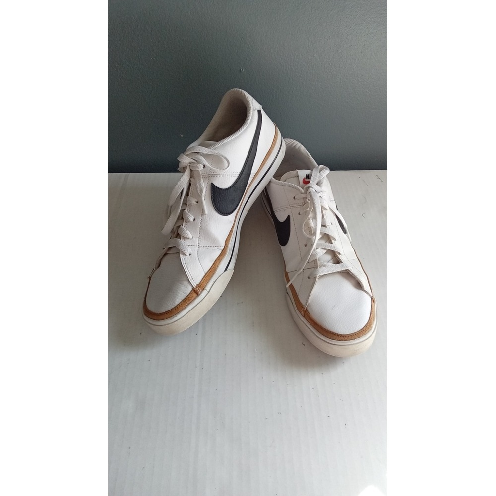 Nike Court Vintage Premium Sneakers Leather Casual Shoes White Black Size - Picture 6 of 7